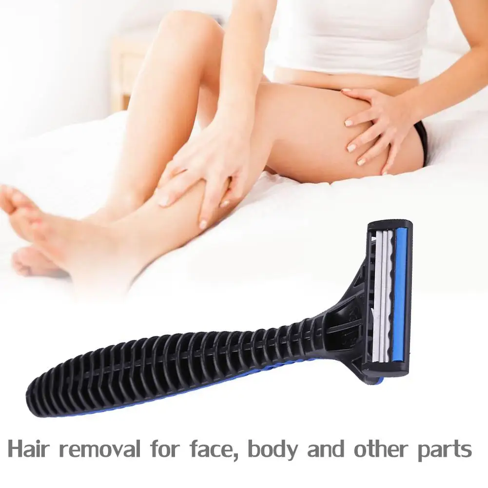 Пластиковая бритвенная ручка с 3 лезвиями стальные лезвия стальная полоса для