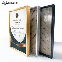 a3 a4 picture frames honor certificate business license photo frame premium gold silver canvas painting wall decor metal frame