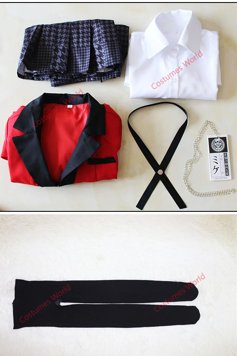 Костюм для косплея аниме Kakegurui парики джабами юмеко саотомом Мэри момобами