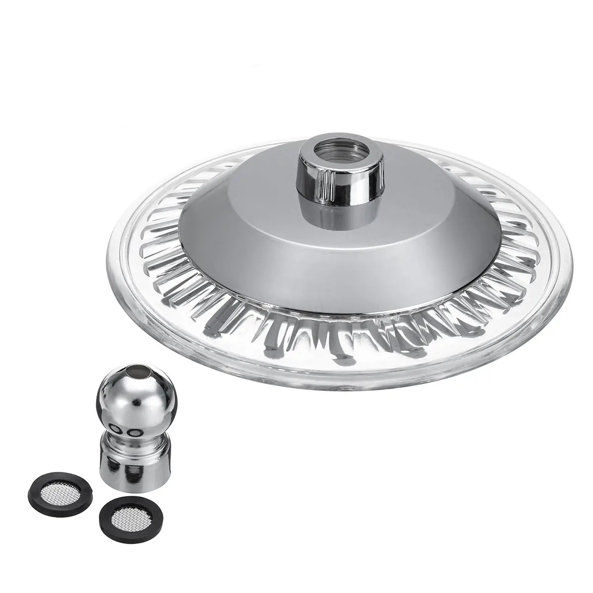 

8 inch 3 Color Changing LED Rainfall Shower Head Temperature Control Shower Head Bathroom Water Saving Spray Rain Shower Head