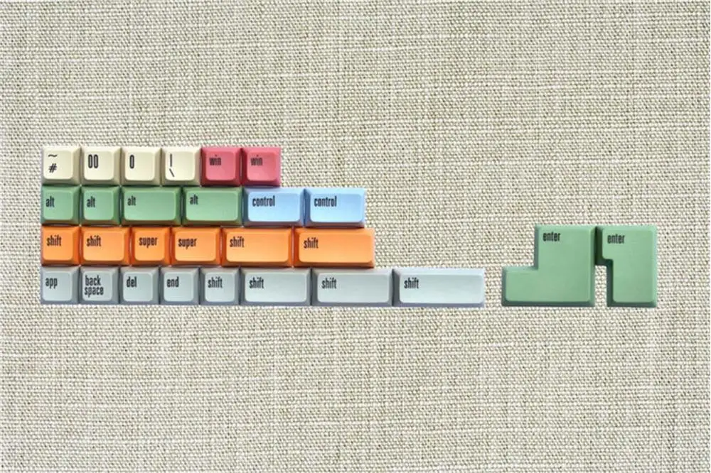 PBT SA Keycaps XDAS высоко сублимационный холст большой полный набор ключей 108