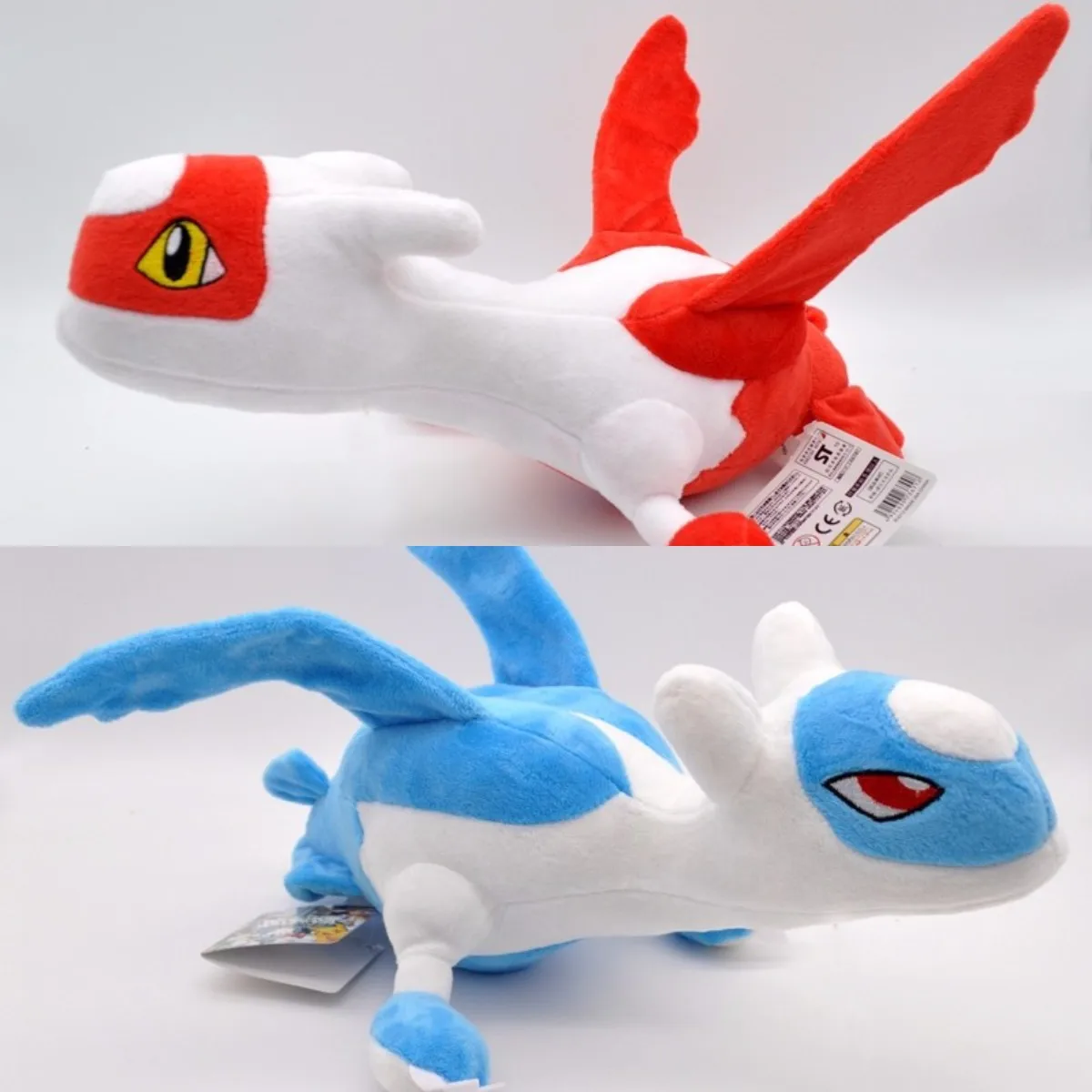 Anime surrounding Latias Latios kawaii plush toys creative blue and red doll Pokemoned gift the guardian god of water city | Игрушки и