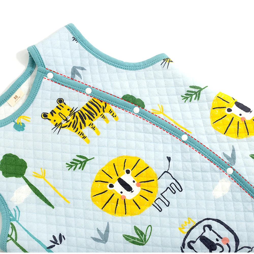 

Baby Sleeping Bag Cotton Baby Homewear 20-28 Sleepsack Vest Soft Breathable Cartoon Printed Design Children'S Sleeping Bag