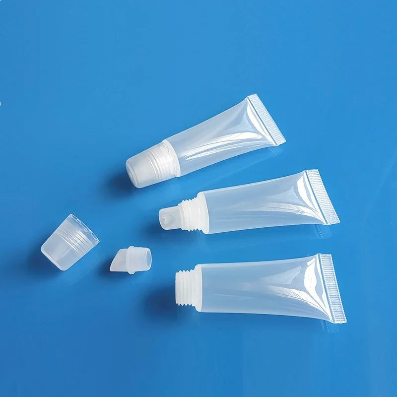 100 шт 10 мл пустые блеск для губ трубки прозрачные косметические мягкие