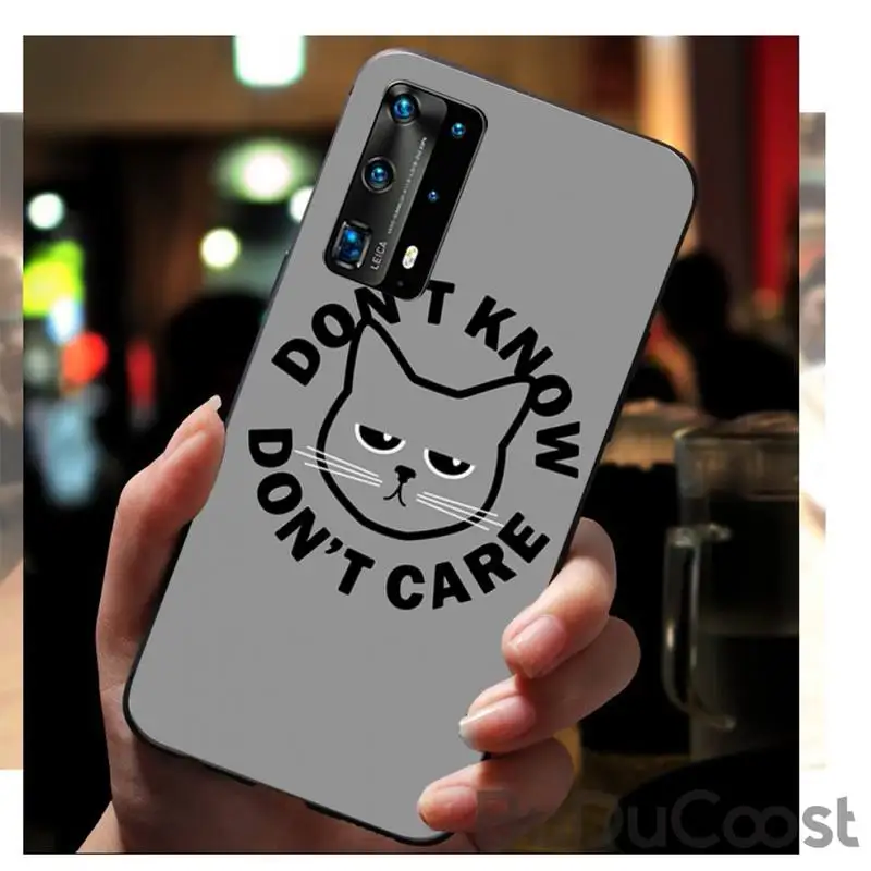 Милый блестящий чехол для телефона с кофейной чашкой и котом Huawei P9 10 20 30 40 P Smart 20lite