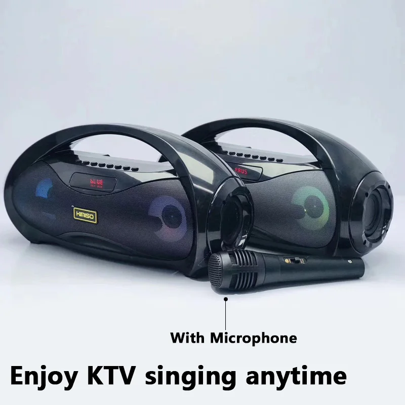 Мощная Bluetooth-колонка с микрофоном беспроводная Портативная колонка для