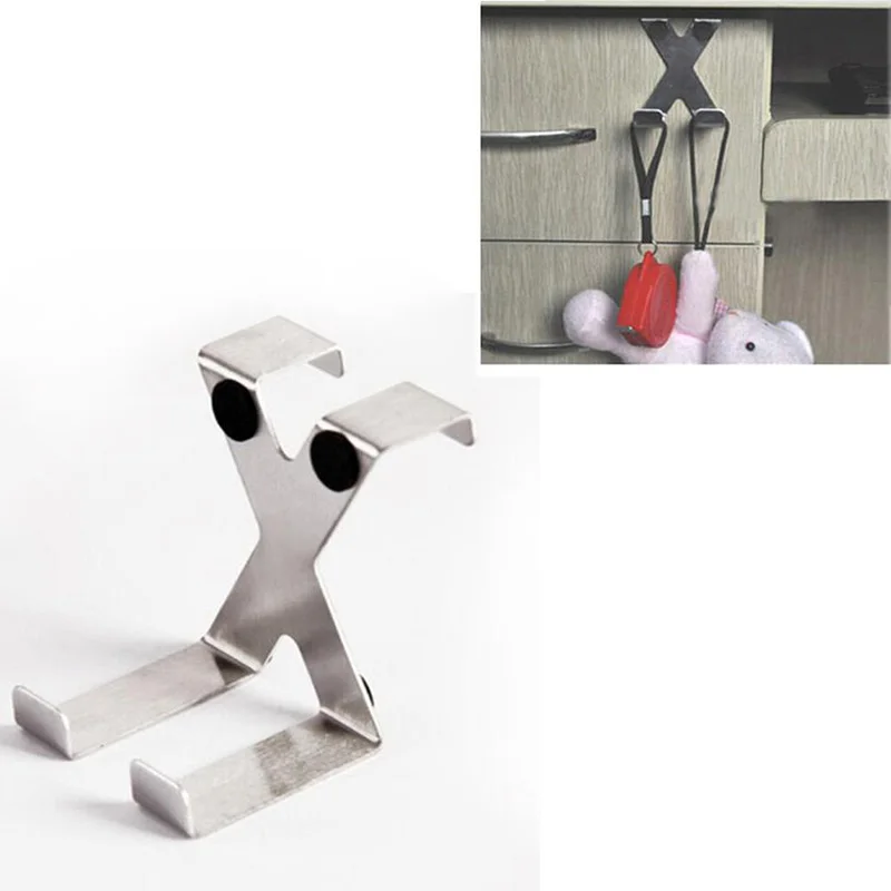X Shaped Mutifunctional двойной крючок из нержавеющей стали без следов Простая вешалка