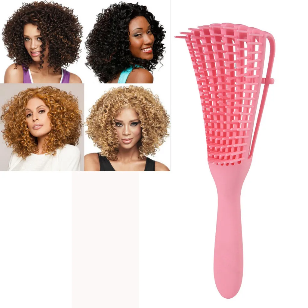 New Scalp Massage Comb Hair Brush Women Detangle Hairbrush Anti-tie Knot Comb CombRelease Head Physician Steel Ball Comb