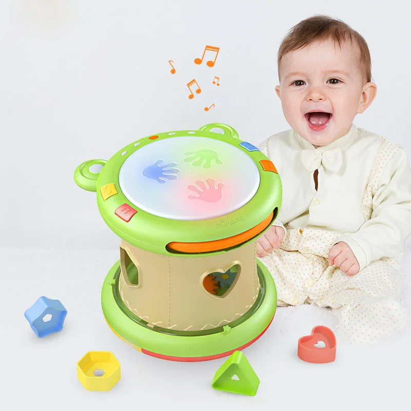 

6-12 Months Baby Music Toys Hand Drums Children Musical Instruments Pat Drum Baby Toys Educational Puzzle Toys Children Kids