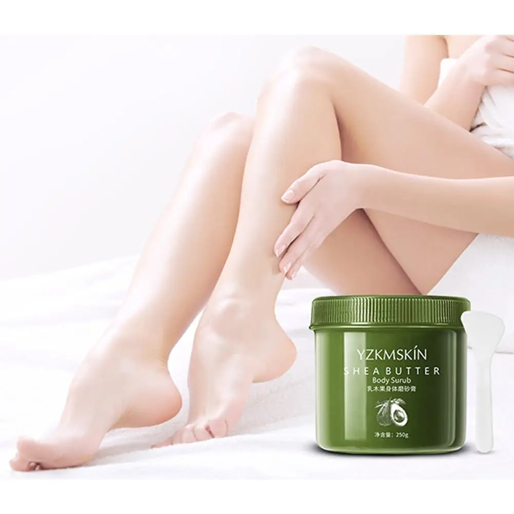 HobbyLane масло семян Ши Body скраб крем глубокий обладает отшелушивающим эффектом