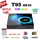 ТВ-приставка T95 для Smart Tv, Android 10, 6k, 2,4g и 5g, Wi-Fi, Bluetooth 4,0, 4g, 16g, 32 ГБ, 64 ГБ, 4k, четырехъядерная ТВ-приставка, Google медиаплеер