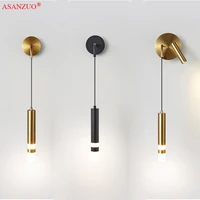 Led wall lamps 3W reading light 7W bedside wall light hotel bedside modern wall lamp bedroom study stair sconces