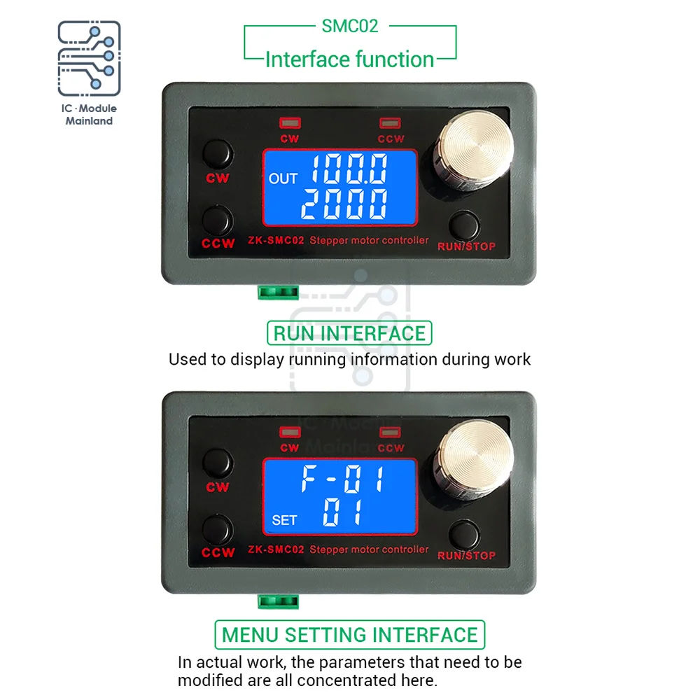 

42 57 Stepper Motor Forward SMC02 Drive Integrated and Reverse Control Drive Angle Pulse Speed PLC Serial Communication