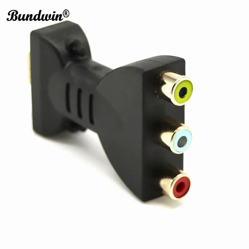 Bundwin HDMI-совместимый с 3 RGB RCA видео аудио адаптер цифровой сигнал AV компонентный
