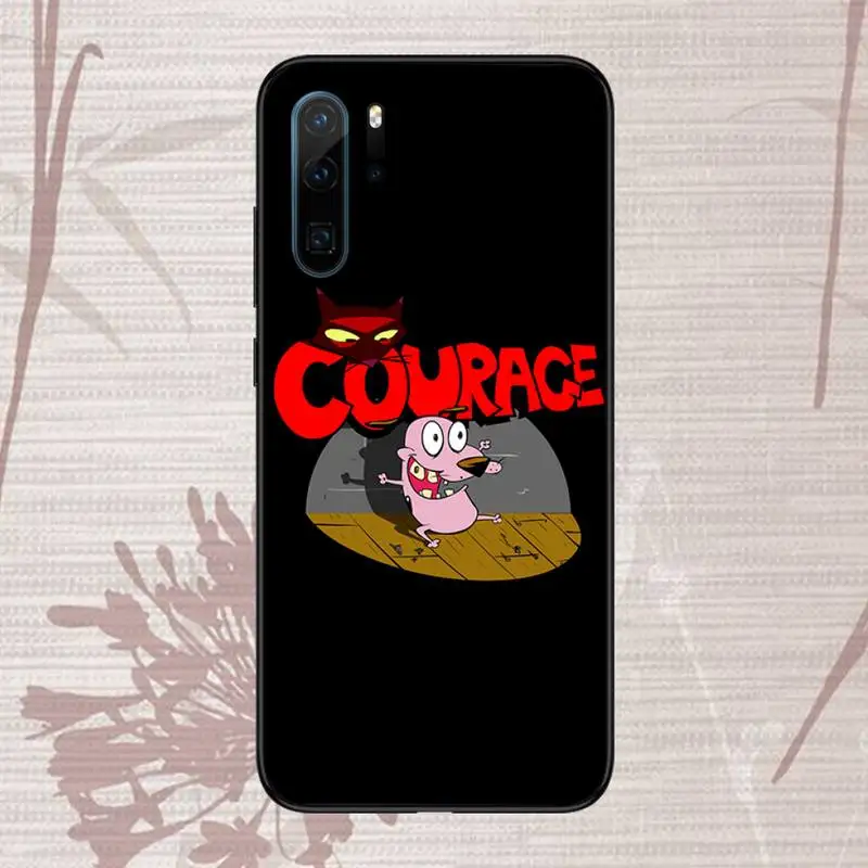 

cartoon courage cowardly dog Phone Case For Huawei honor Mate P 9 10 20 30 40 Pro 10i 7 8 a x Lite nova 5t