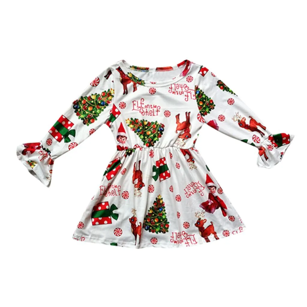 Платье для девочки SAGACE рождественское праздвечерние платье принцессы с длинным