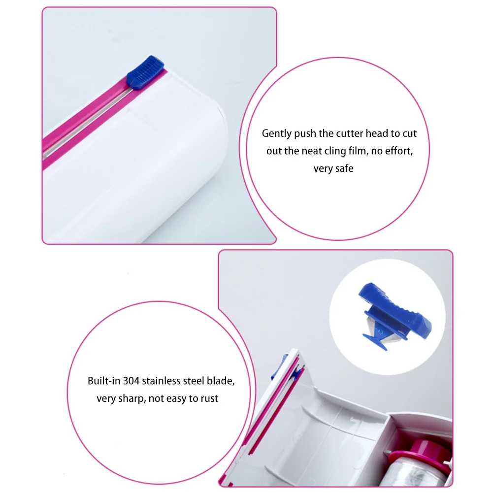 Фруктовая пищевая пленка для продуктов Диспенсер пластиковая обертка резак