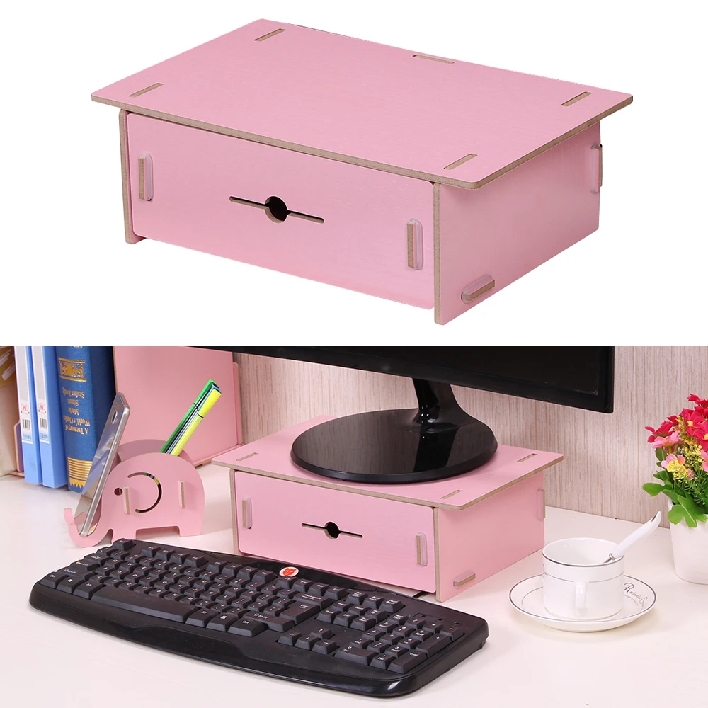 Офисные принадлежности органайзер для хранения монитора стойка деревянный с