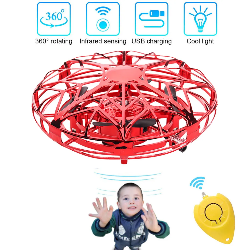 Летающий шар НЛО Мини Дрон детские игрушки с дистанционным управлением Вертолет