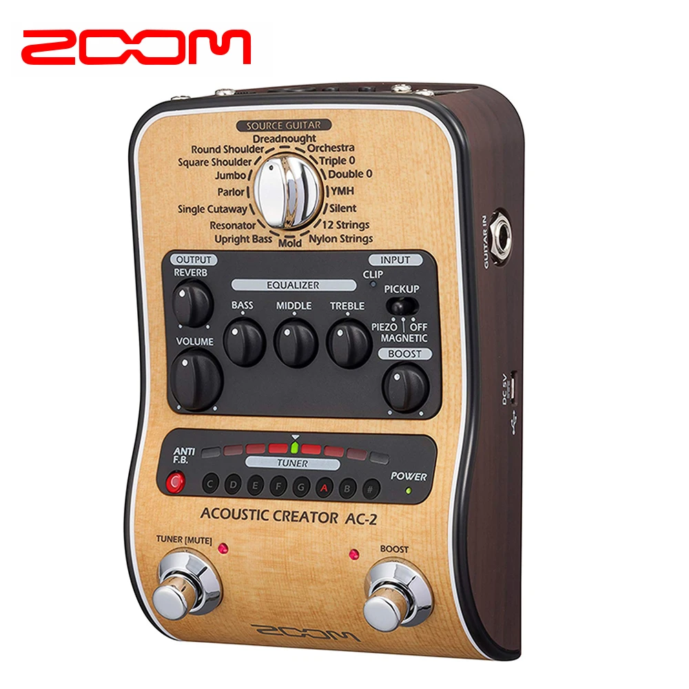 Аксессуар для акустической гитары Zoom AC-2 мультиэффектное устройство
