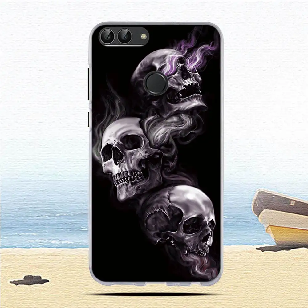 Чехол для Huawei P Smart Силиконовый ТПУ мягкий прозрачный чехол-накладка чехол