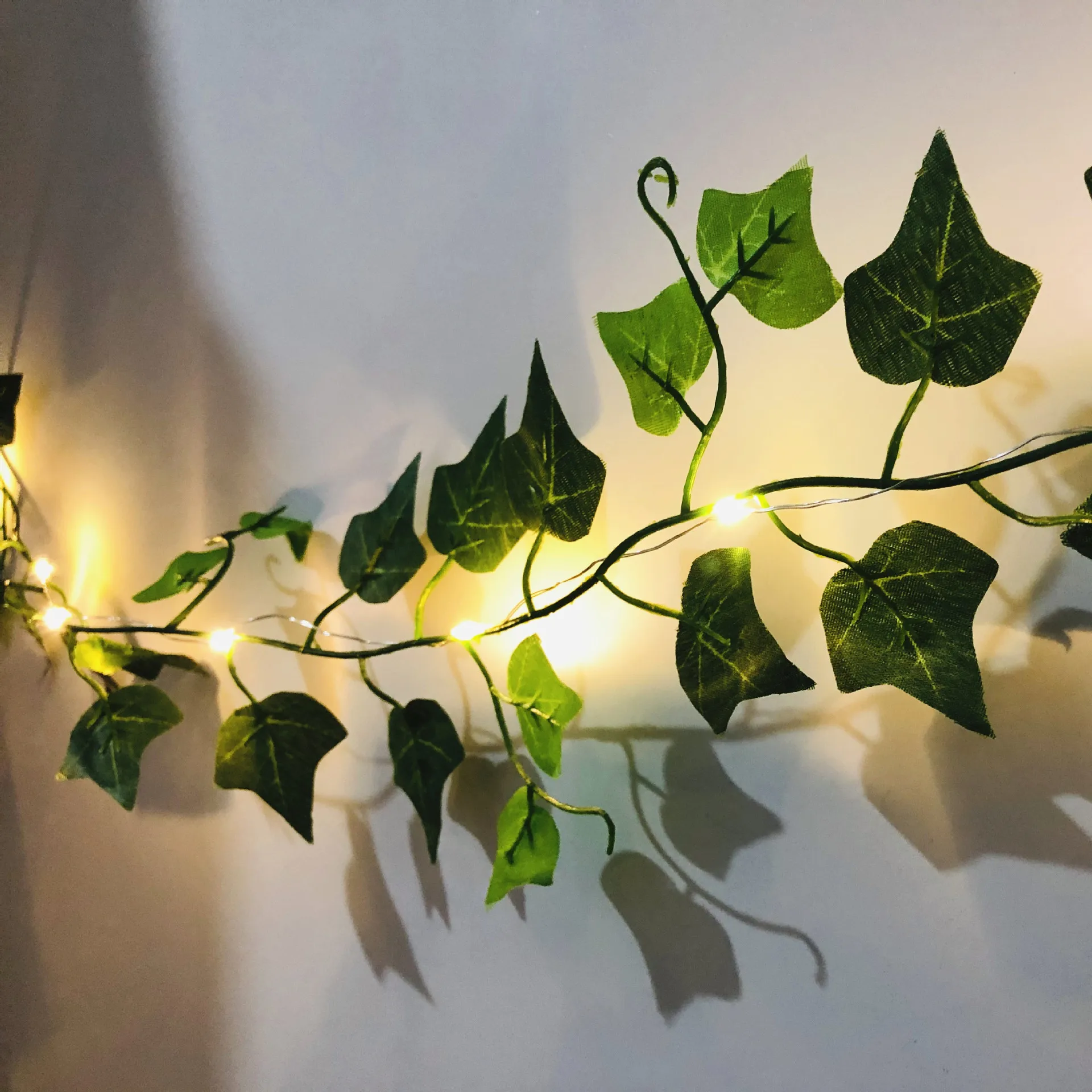 2 м 20LED Ivy Vine гирлянда на батарейках или USB управляемая светодиодная в виде листьев