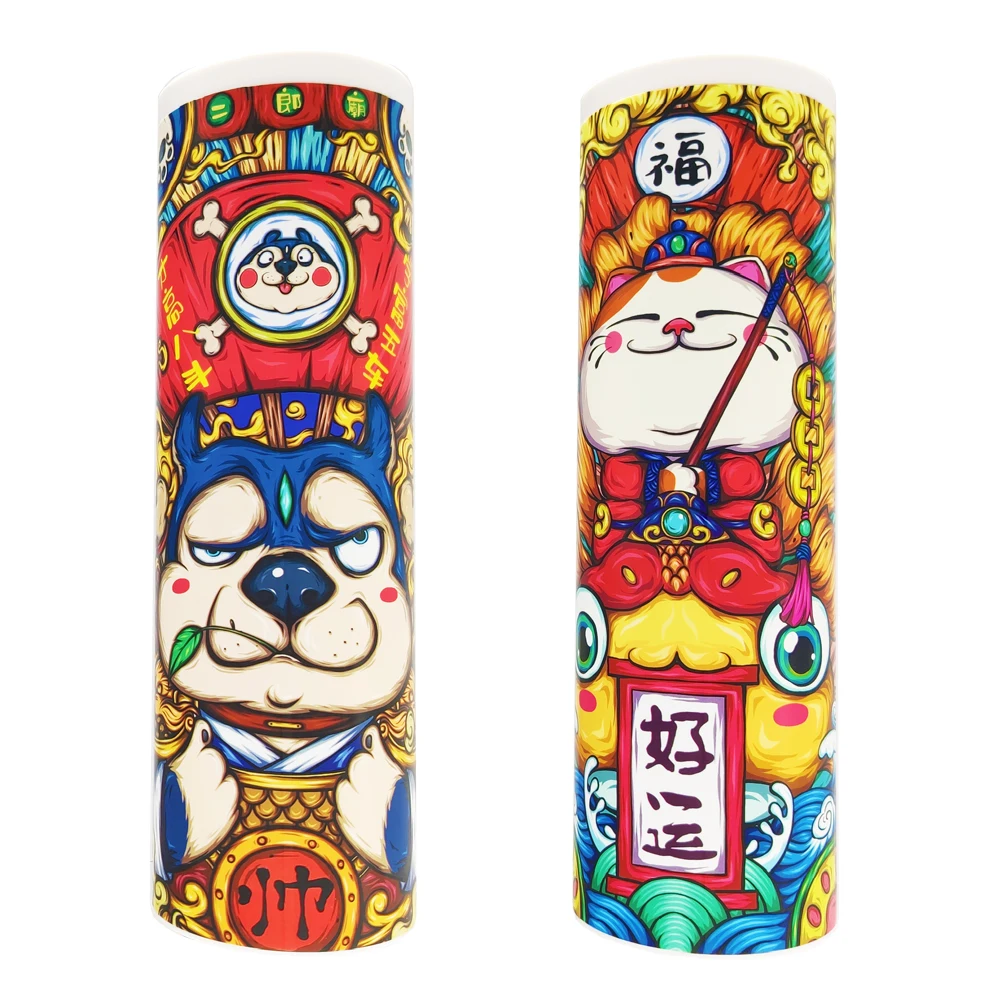 Разноцветный чехол для карандашей в виде собаки и рыбы коробка ручек с