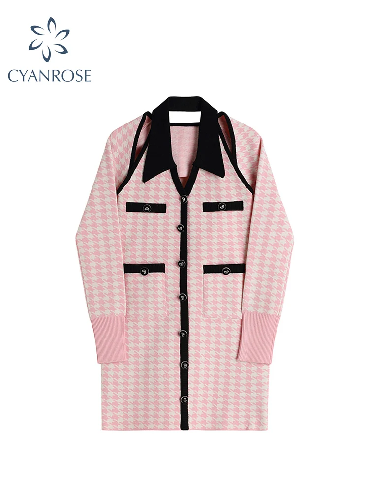 Весеннее женское платье модный дизайн с открытыми плечами винтажное клетчатое