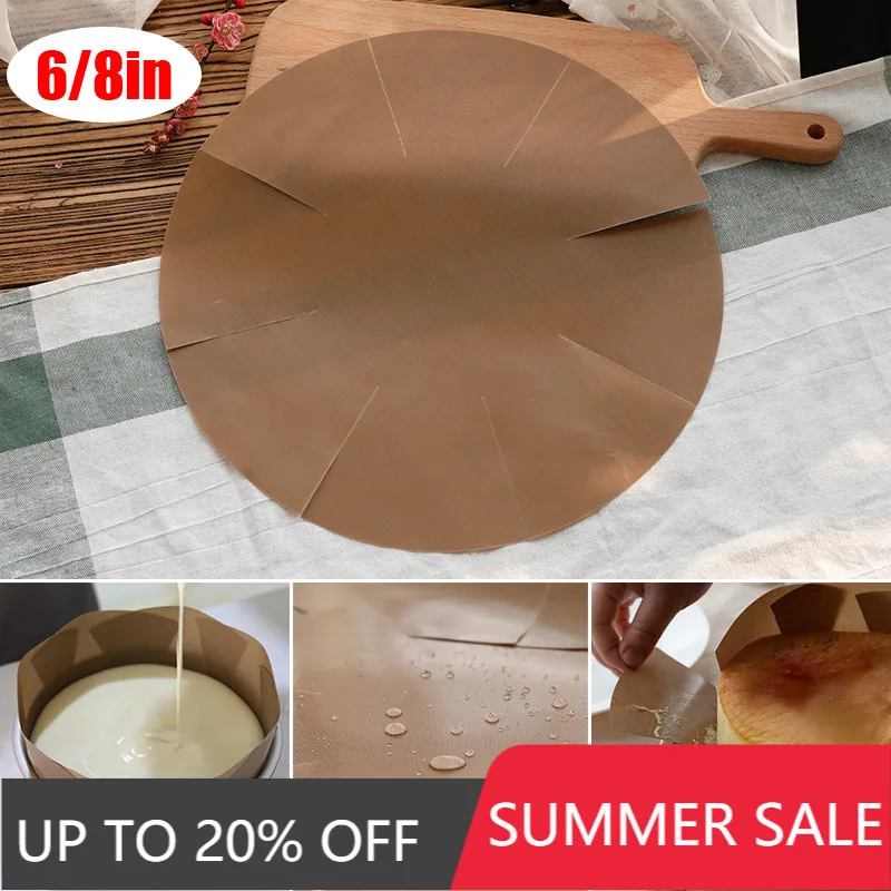 Большой круглый коврик для выпечки торта многоразовый термостойкий