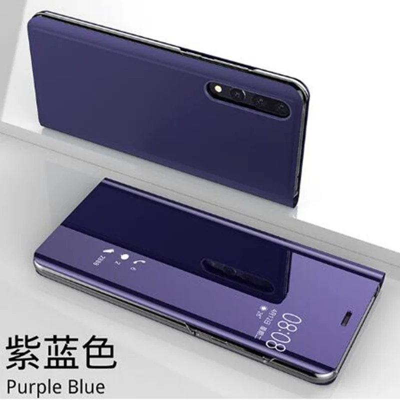 blue purple Huawei P30 Lite чехол роскошное умное Зеркало чехол для huawei nova 5T 5i pro 3e 2i 4 4e Honor 20 20 pro 10i 20i Примечание 10 P Smart - Цвет: blue purple