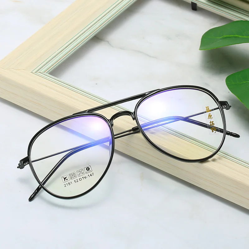 

Zerosun Aviation Eyeglasses Frame Men Women Oversized Glasses Man Women's Eyeglass Spectacles for Myopia Diopter Prescription