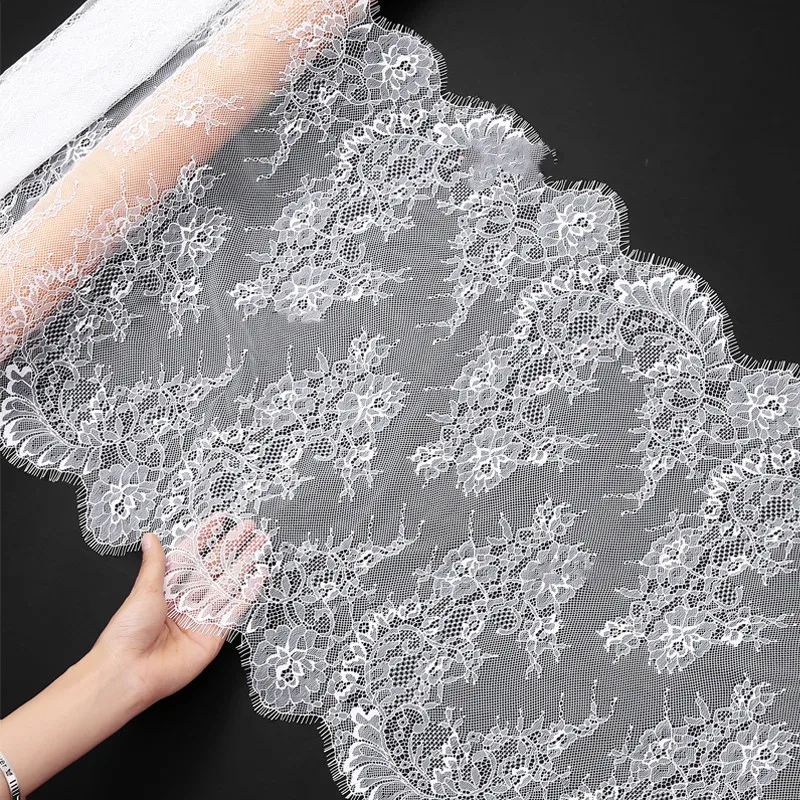 

2022 New wide-edged eyelashes lace,skirts, clothes, lengthened stitching, lace, soft, black and white