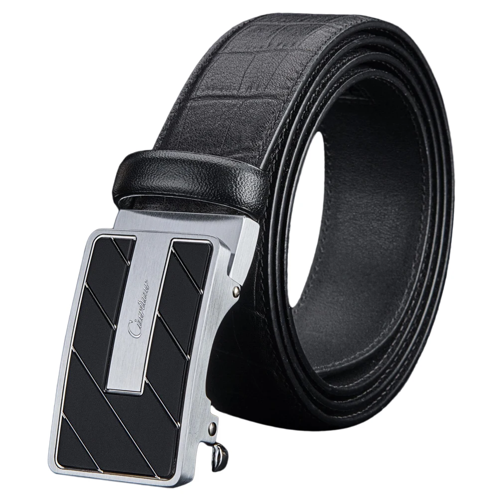 Ciartuar Leather Belts for Men Geniune Leather Belt  Automatic Buckle Designer Belt High Quality Luxury Waist Mens Leather Belts