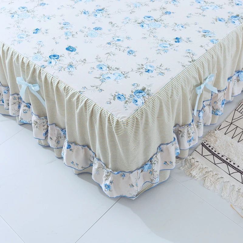 Комплект постельного белья из 100% хлопка с наволочкой и бантом|Покрывало| |