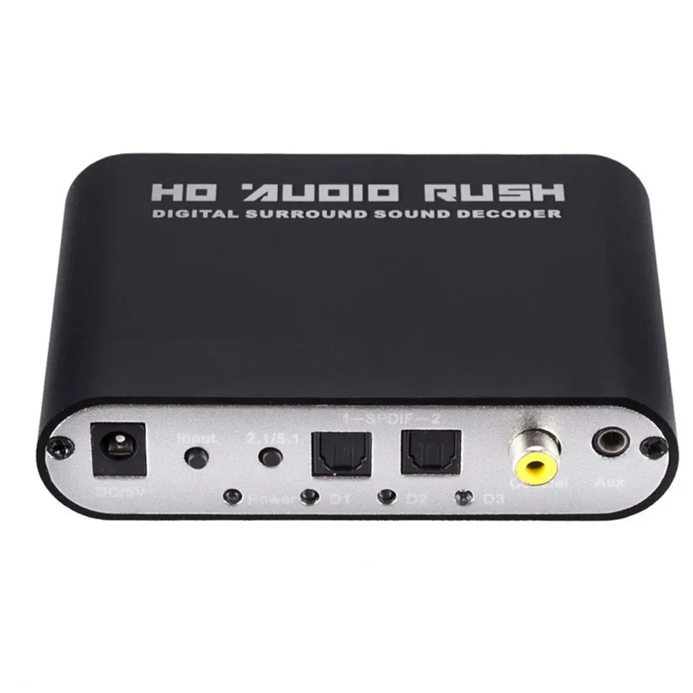 5 1 CH аудио декодер SPDIF коаксиальный к RCA DTS AC3 оптический цифровой усилитель
