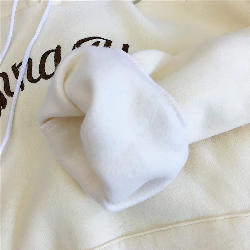 

Hoodie Women Big Size Letter Hooded Sweatshirts Friends Women's Hoodies Streetwear Apparel Loose Kpop Clothes 2020