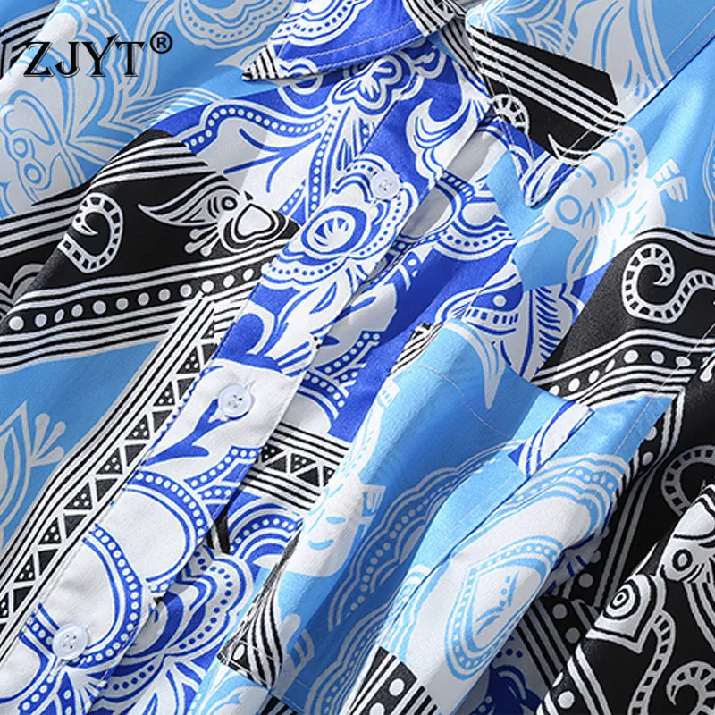 

2021 New Spring Women Clothes Runway Fashion Long Sleeve Turn Down Collar Vintage Printing Casual Shirt Dress Female Vestidos