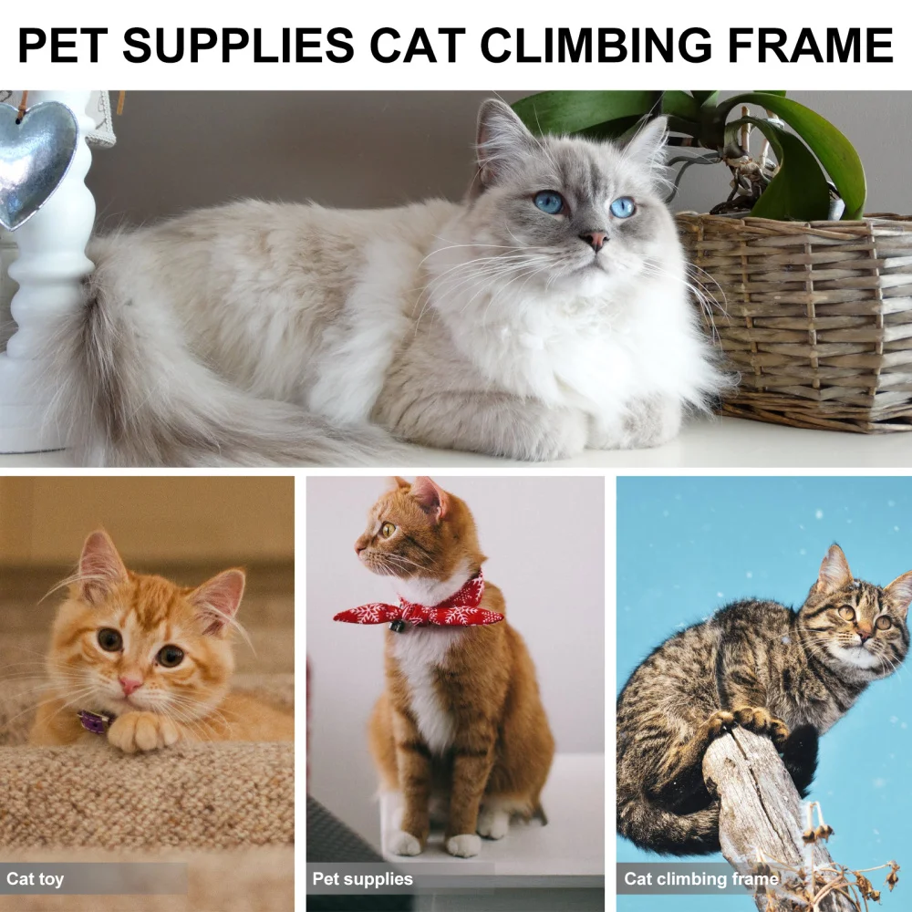 

Cat Climbing Tree Tower Pet Furniture Sisal Scratching Post Scratching Pad