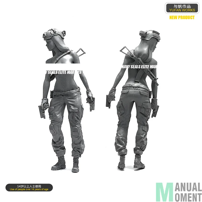 Миниатюрный 1/35 США темно синий Коммандо женский солдат индивидуальный Солдат