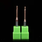 Точные миниатюрные карбидные Фрезы с ЧПУ 0,2-3 мм, фрезы с глубоким желобом, металлические концевые фрезы с длинным горлышком, фрезерование