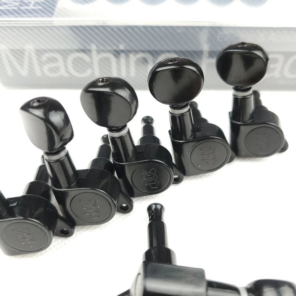 neue wilkinson wjn 05 6r elektrische gitarre mechaniken mechaniken mini oval tuner für st tl tele schwarz tuning pegs free global shipping