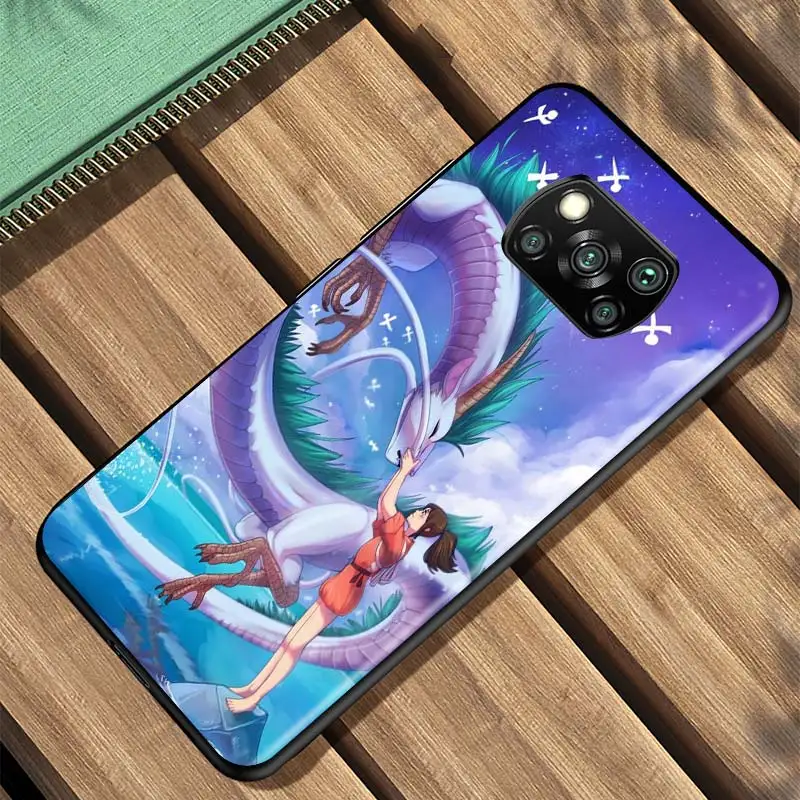 

Anime Spirited Away For Xiaomi Redmi K30 K30S Mi 10T Lite Pro Poco X3 NFC X2 M3 M2 F2 Pro C3 F1 Soft Black Phone Case
