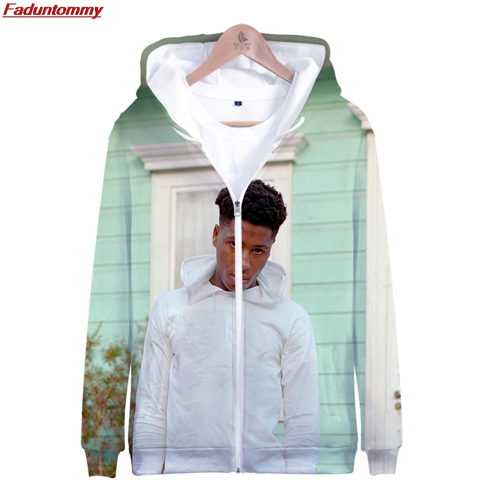 YoungBoy никогда больше не сломался 3D стиль приталенные толстовки на молнии модные