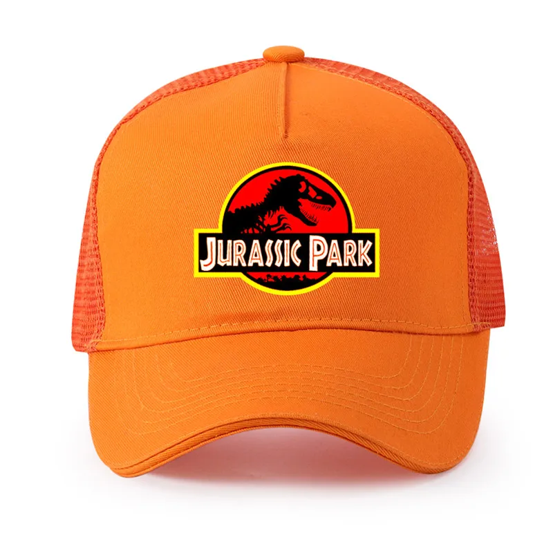 High quality pure cotton Men Jurassic Park Logo Printed Baseball cap Fashion Style women | Аксессуары для одежды