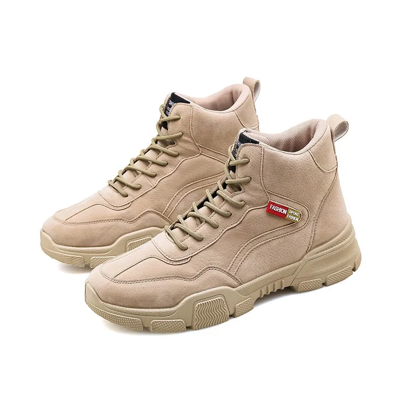 Men's Shoes New Fashion Casual Sports Help Plus Velvet Retro Martin Boots Winter Men Sneakers | Обувь