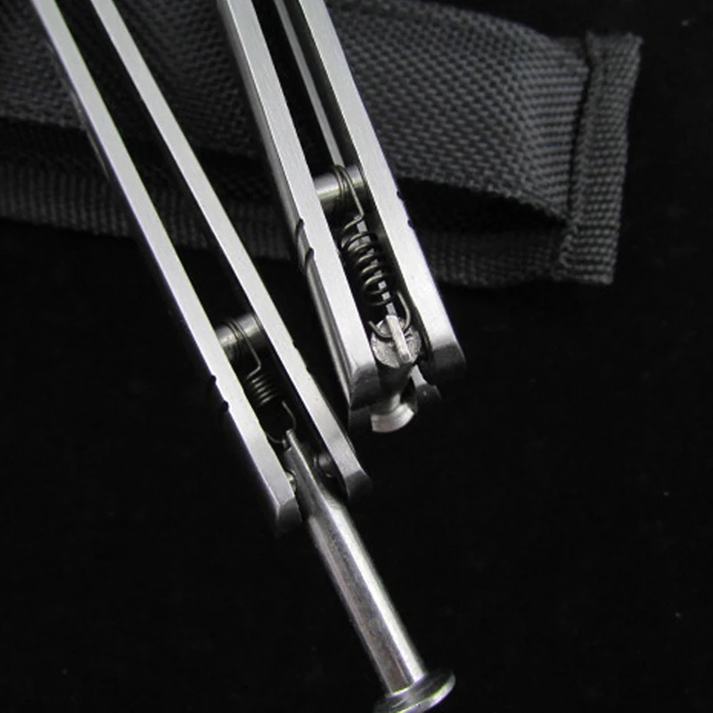 Тренировочный складной нож Balisong из нержавеющей стали с титановым покрытием и