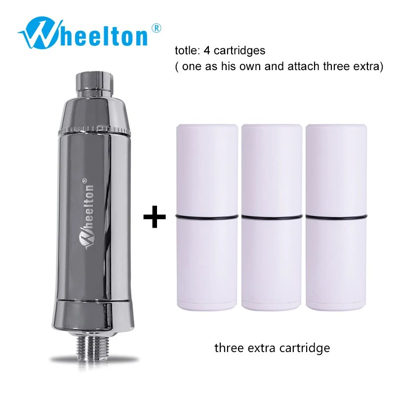 Wheelton спа для купания удаления хлора фильтр для воды очиститель фильтр для душа мягкая вода прикрепить дополнительные 3 картриджа