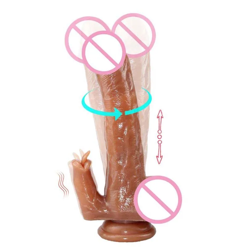 Dildo Vibrator Heating Telescopic Rotation Dildos Vibrators Tongue Licking Clitoris G Spot Stimulator Adults Sex Toys for Women | Красота и