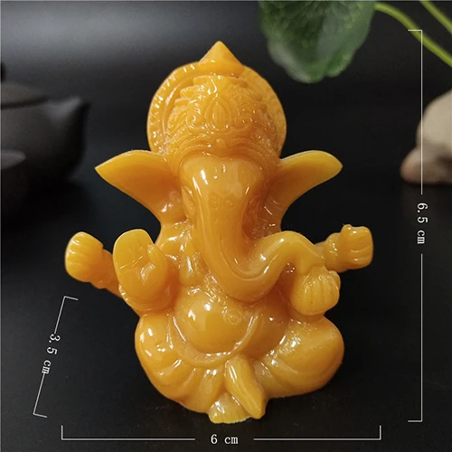 Orange2 Статуя лорда Ганеши Будда слон Бог скульптуры статуэтки ручной работы домашний сад цветочный горшок украшение с изображением будды статуи - Цвет: Orange2