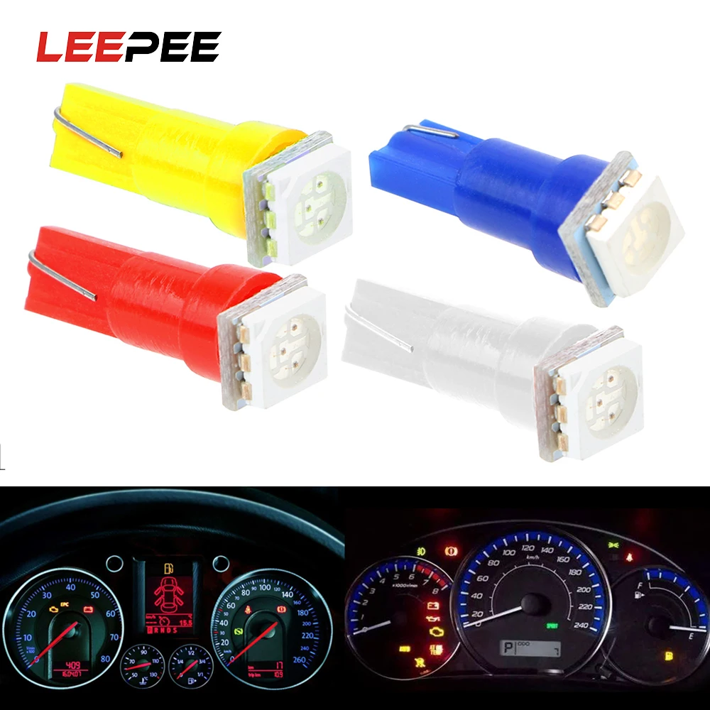 LEEPEE 10 шт. DC 12 В светодиодный светильник для интерьера T5 5050 световой s подсветка